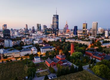 Widok na panoramę Warszawy