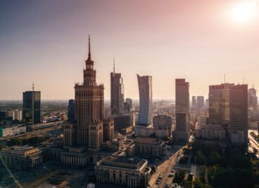 Widok na Warszawę z lotu ptaka